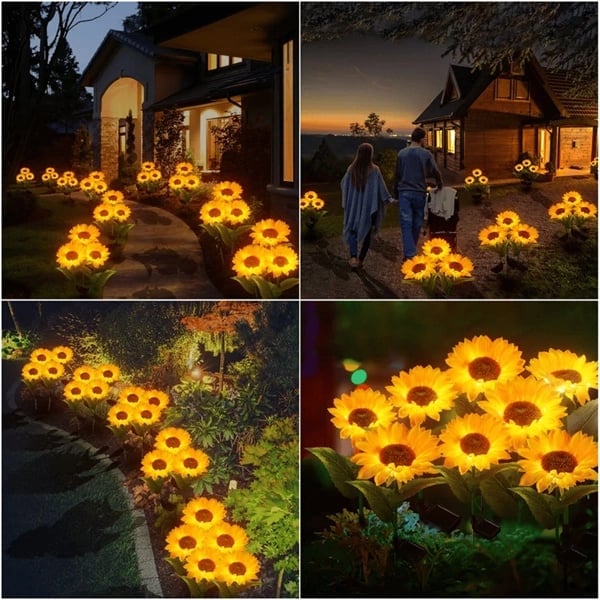 Zonnebloem Tuinlamp Set