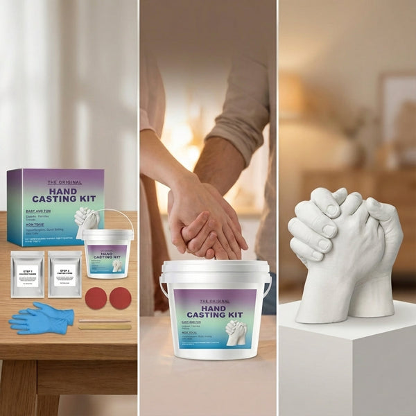 Handafdruk Gietset Herinnering Voor Altijd